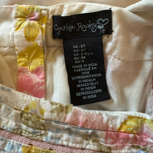 Cynthia Rowley Toddler Girls Dress 3T Floral & Purse Set | Party, Fall Dress - Picture 2 of 4